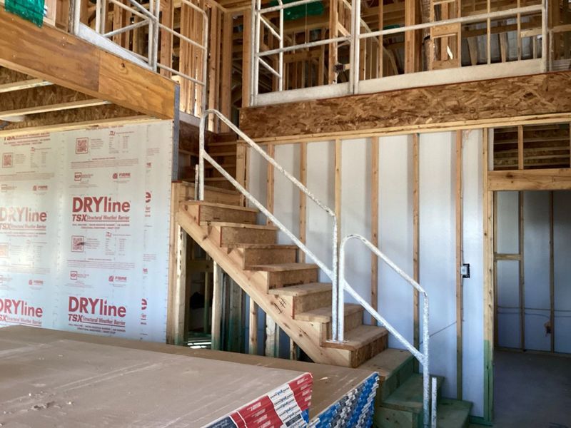 In-progress construction of a new home in The Homestead at Lariat, Liberty Hill, TX (Image 10).