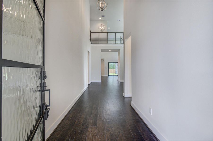 Stunning entrance is a great place to showcase your art work