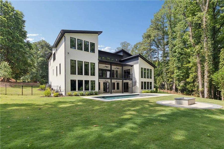Exterior details and patio area of a home in , Sandy Springs (Image 32).