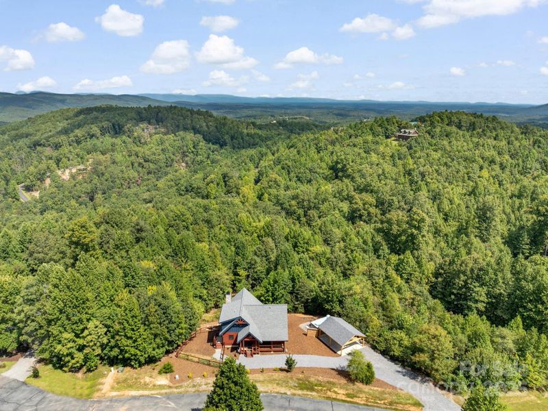 Aerial View From Front of Home