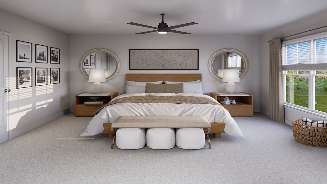 Furnished interior view inside a new home in The Crossing at St. James, Summerville (Image 7).