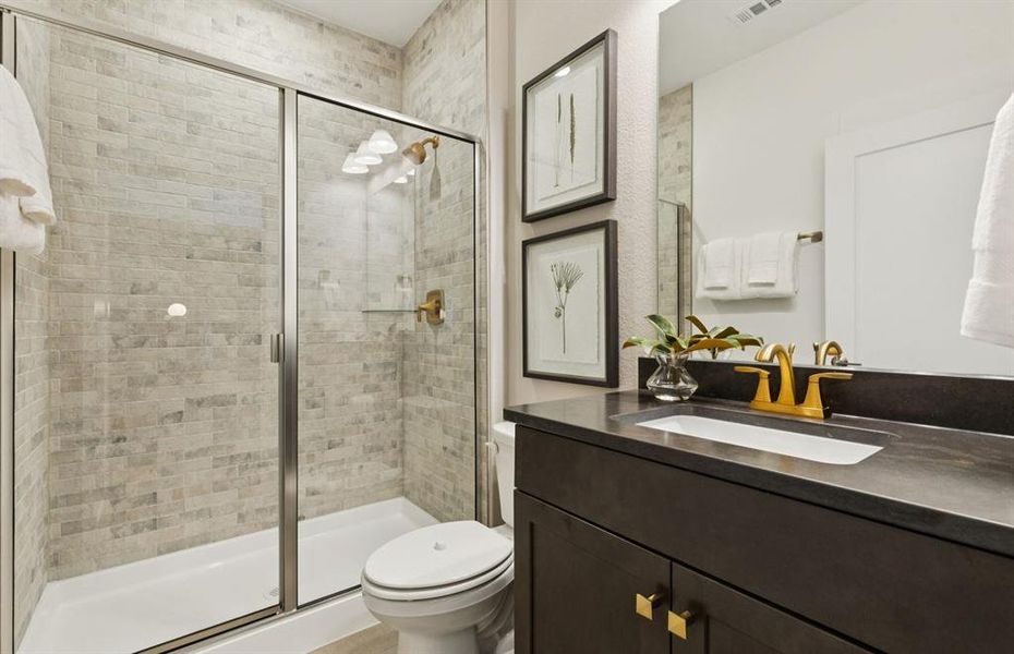 Secondary bathroom *model representation, some features may vary