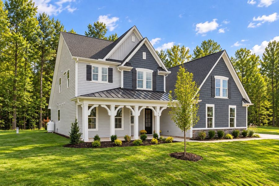 Representative exterior photo of a completed home built from the The Chandler by RobuckHomes in Baylee Ridge, Selma, NC (Image 53).