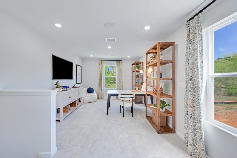 Representative furnished interior of a home built from the Fairfield by Taylor Morrison in Falls Creek, Flowery Branch (Image 14).