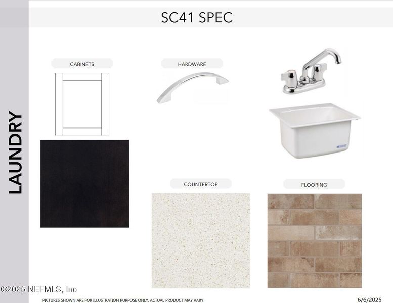 Sample of building materials used in homes in SilverLeaf, St. Augustine (Image 23).