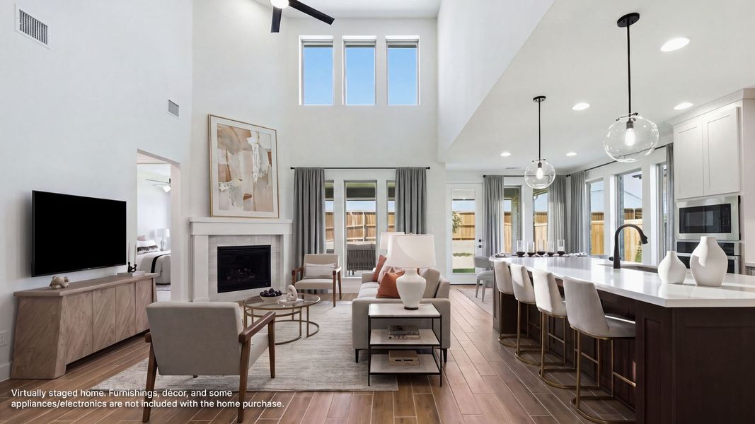 Furnished interior view inside a new home in Eliana, McKinney (Image 6).