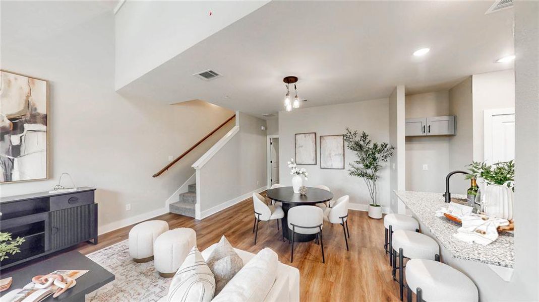 Furnished interior view inside a new home in , Denton (Image 30).