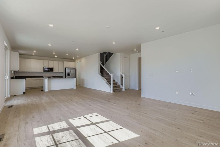 Spacious, unfurnished interior of a new home in Sunset Village: The Monarch Collection, Erie (Image 8). Spacious, unfurnished interior of a new home in Sunset Village: The Monarch Collection, Erie (Image 8).