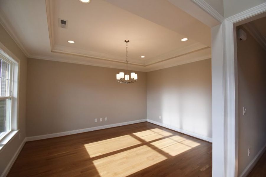 Representative unfurnished interior of a home built from the Lancaster by Keystone Homes NC in Preserve at Carriage Cove, Oak Ridge (Image 22).