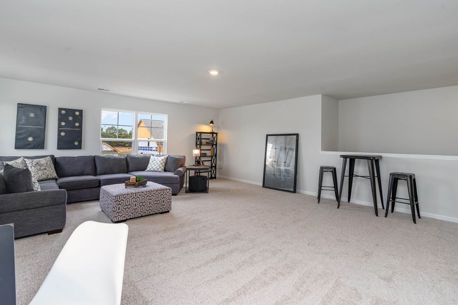Representative furnished interior of a home built from the TILLMAN by D.R. Horton in Brunswick Plantation, Calabash (Image 19).