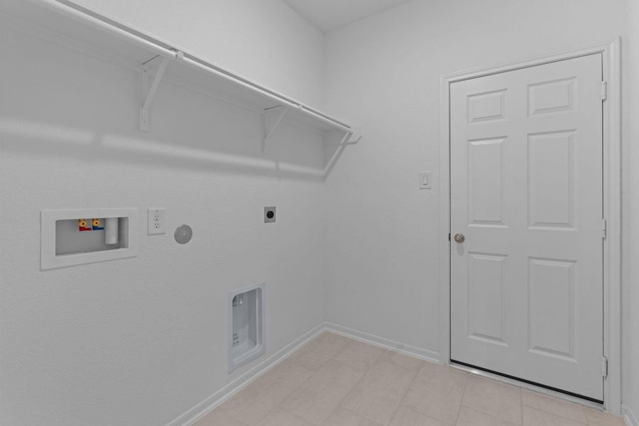 The laundry room layout is carefully planned for optimal workflow with designated areas for washing, drying, and storing. The laundry room layout is carefully planned for optimal workflow with designated areas for washing, drying, and storing.