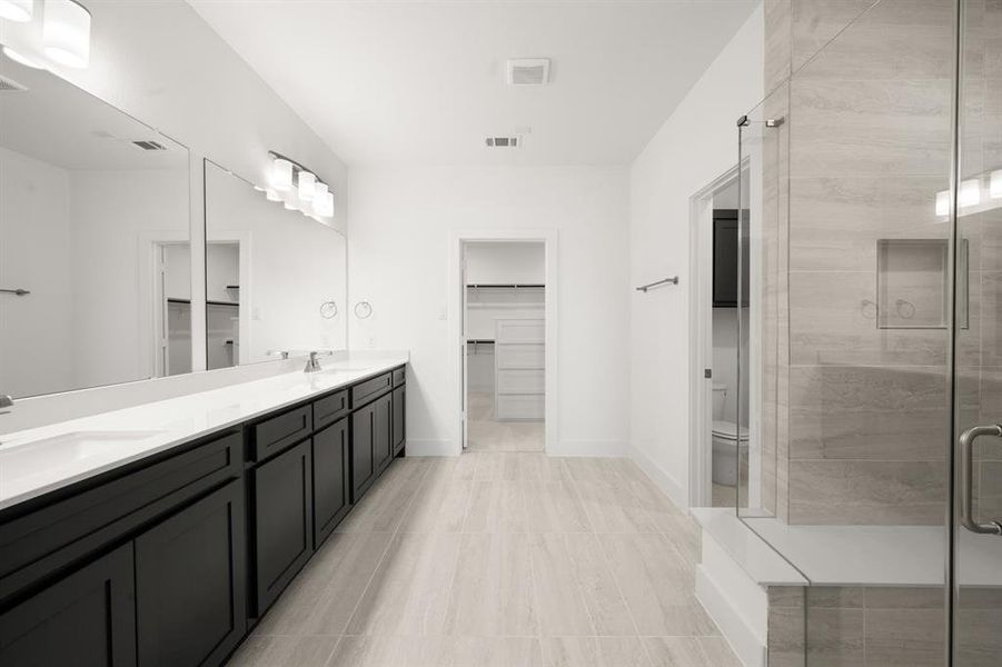 Furnished interior view inside a new home in High Country, Burleson (Image 10).