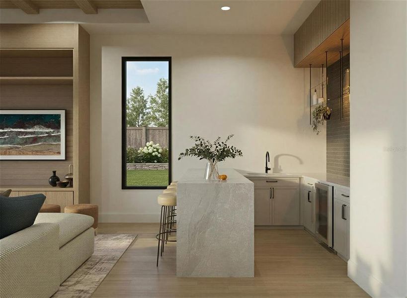 Furnished interior view inside a new home in Lake Sheen Sound, Orlando (Image 6).