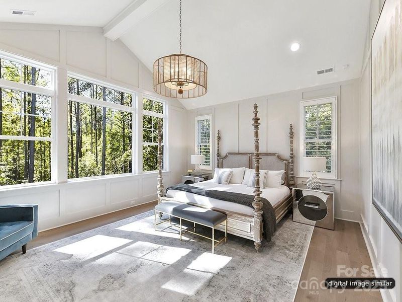 Furnished interior view inside a new home in , Charlotte (Image 23).