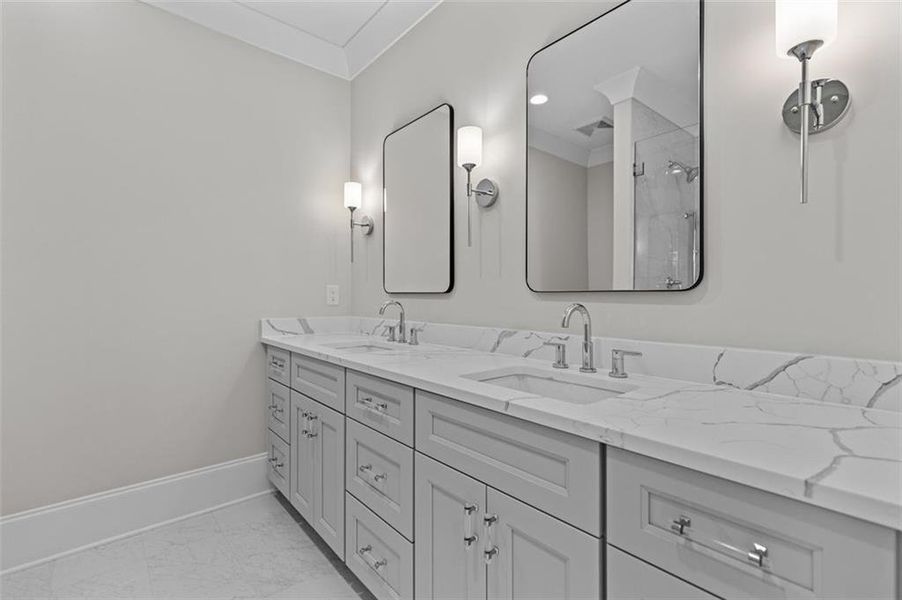 Furnished interior view inside a new home in , Dacula (Image 62).