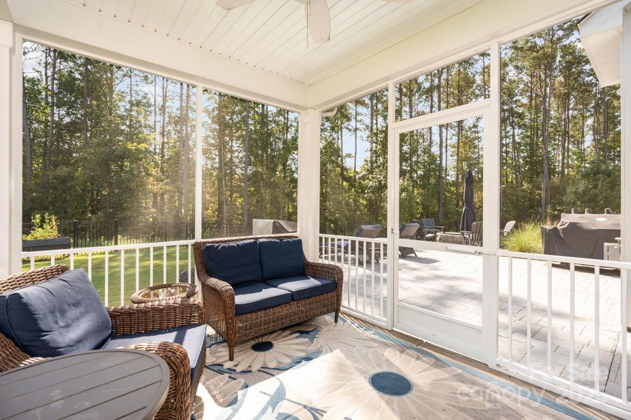 Exterior details and patio area of a home in , Clover (Image 3).