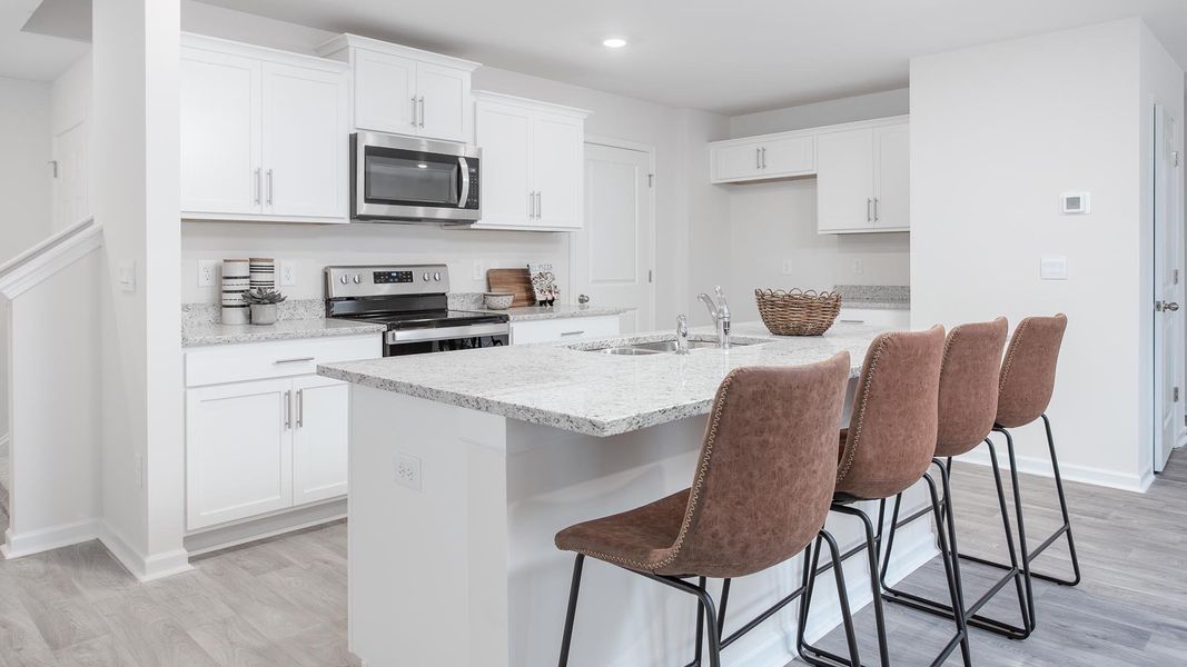 Representative furnished interior of a home built from the Elston by D.R. Horton in Chandler Pointe, Rural Hall (Image 6).