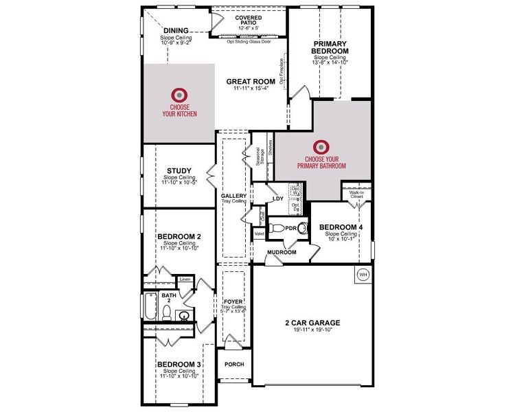 2D floor plan layout of this home in Parklands Estates, Schertz, TX (Image 1). 2D floor plan layout of this home in Parklands Estates, Schertz, TX (Image 1).