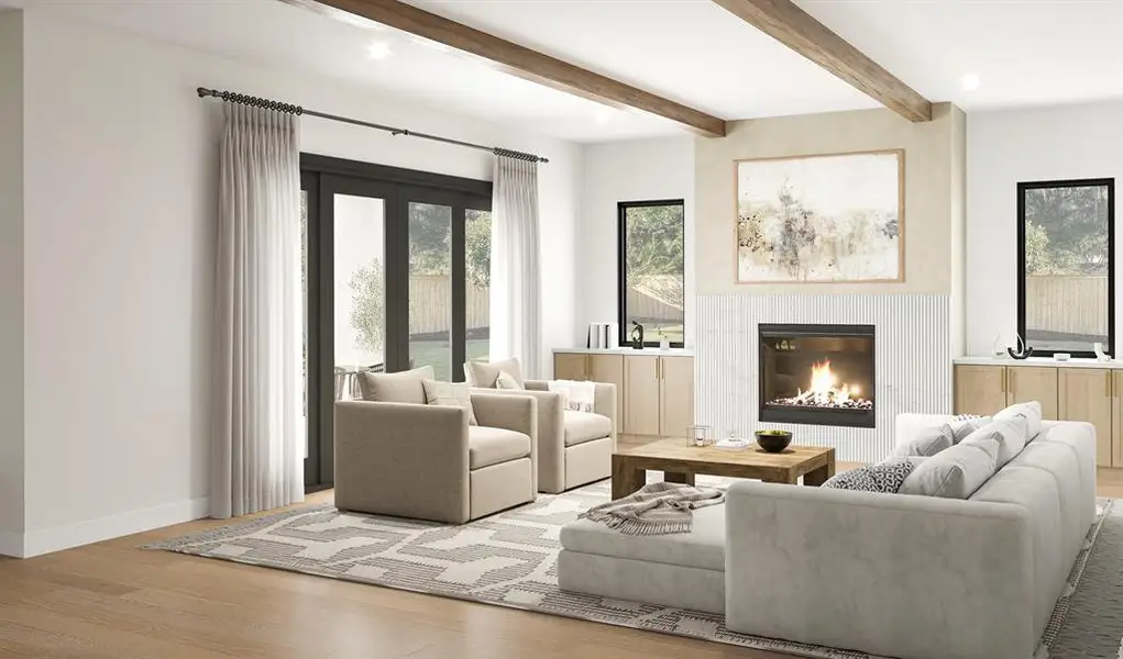 Furnished interior view inside a new home in , Dallas (Image 4).