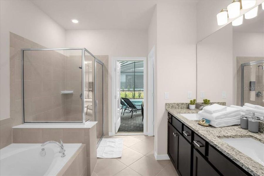 Furnished interior view inside a new home in , Clermont (Image 26).