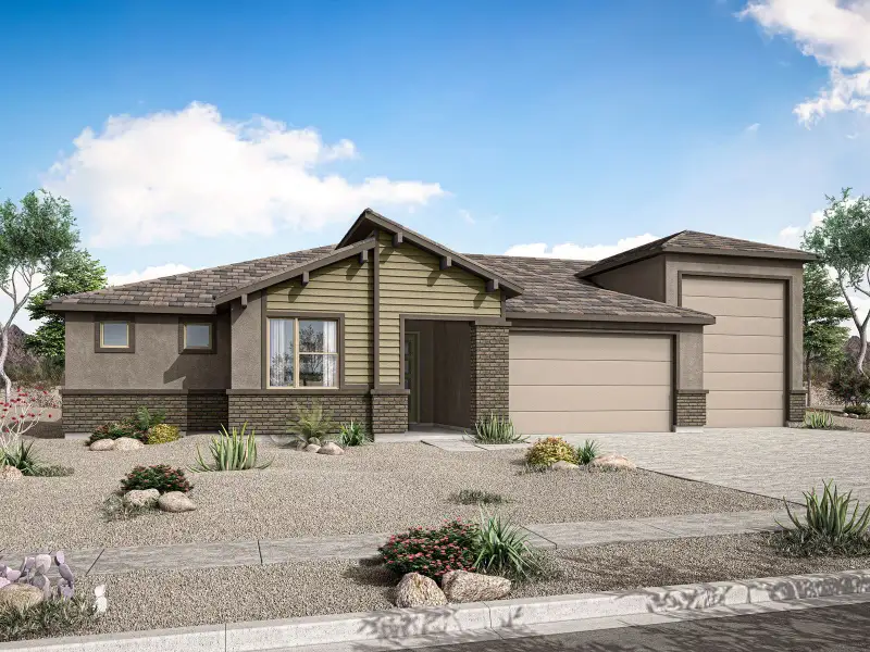 Representative exterior photo of a completed home built from the Lilac by Mattamy Homes in White Tank Vistas, Waddell, AZ (Image 23). Representative exterior photo of a completed home built from the Lilac by Mattamy Homes in White Tank Vistas, Waddell, AZ (Image 23).