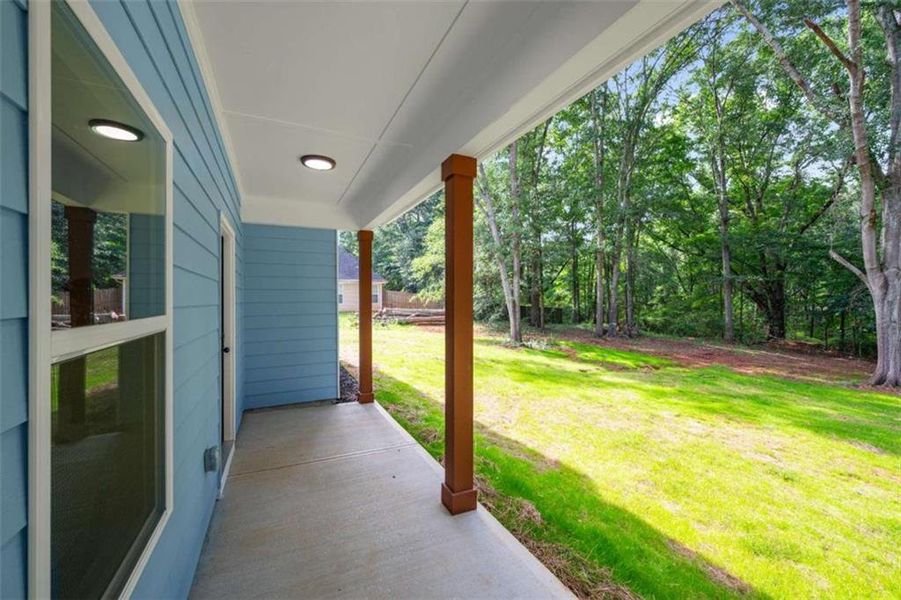 Exterior details and patio area of a home in , Commerce (Image 3).