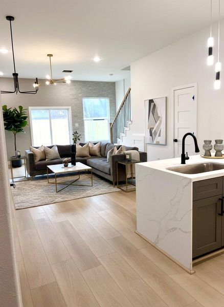 Furnished interior view inside a new home in , Houston (Image 3).