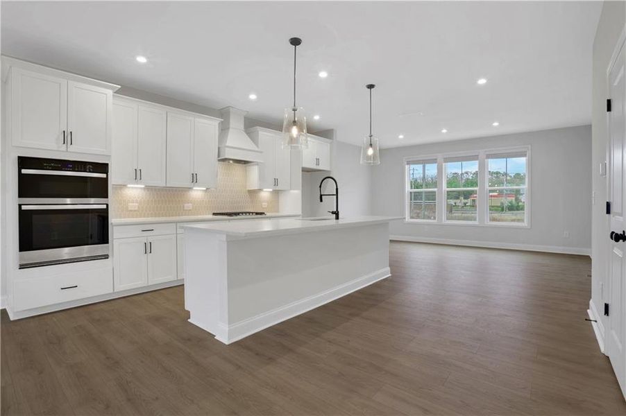 Furnished interior view inside a new home in Towne Village at Suwanee Dam, Sugar Hill (Image 12). Furnished interior view inside a new home in Towne Village at Suwanee Dam, Sugar Hill (Image 12).