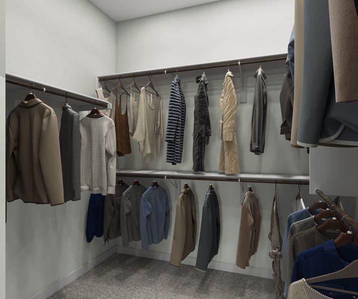 Representative interior finishes for a home built from the Hawthorn by Tri Pointe Homes in Lagos Reserve, Manor (Image 18).