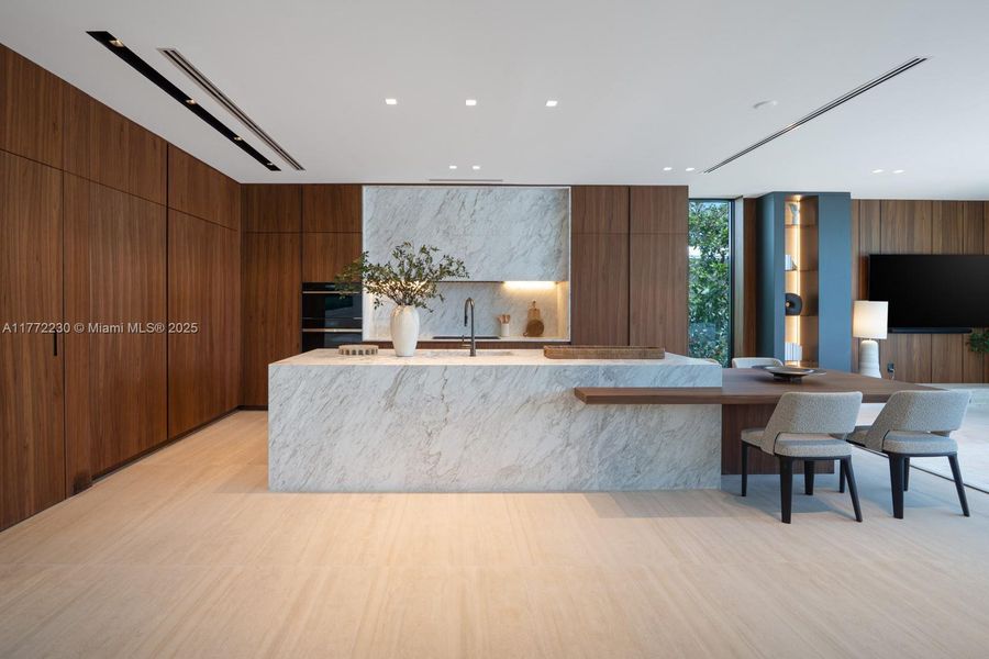 Furnished interior view inside a new home in , Miami Beach (Image 8). Furnished interior view inside a new home in , Miami Beach (Image 8).