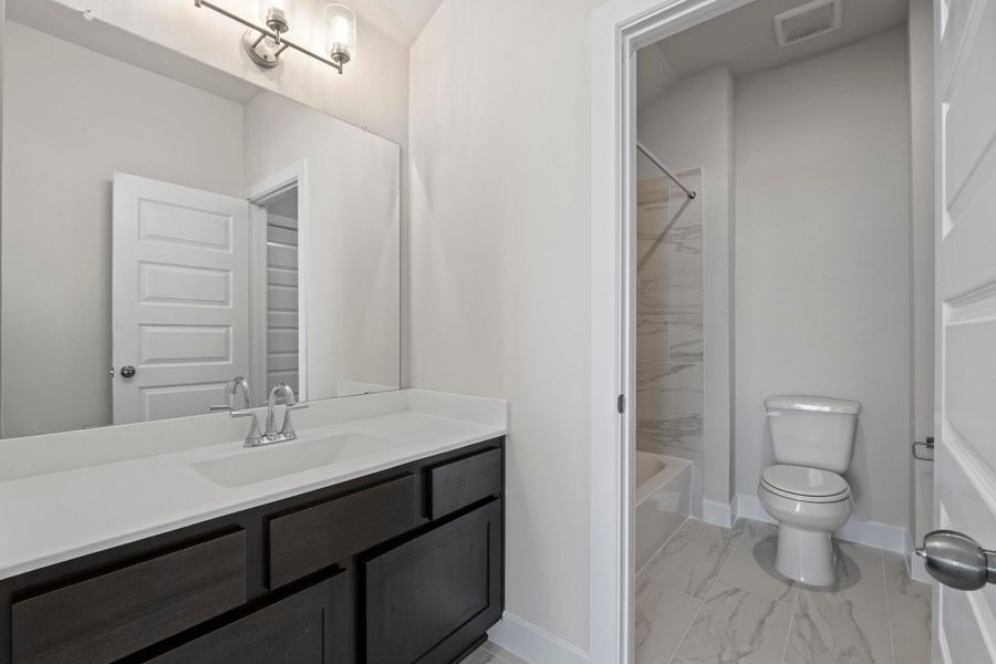 Furnished interior view inside a new home in Lariat, Liberty Hill (Image 7).