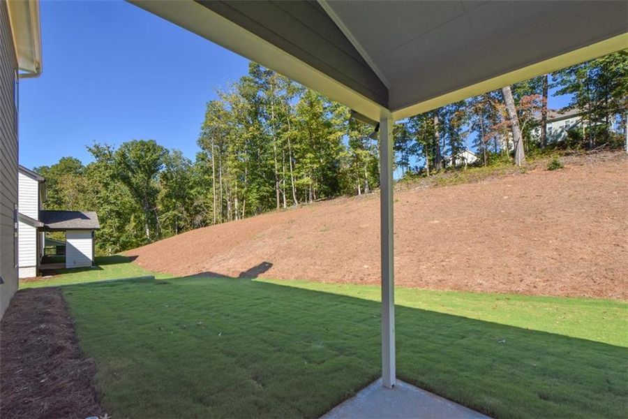 Exterior details and patio area of a home in , Cumming (Image 4). Exterior details and patio area of a home in , Cumming (Image 4).