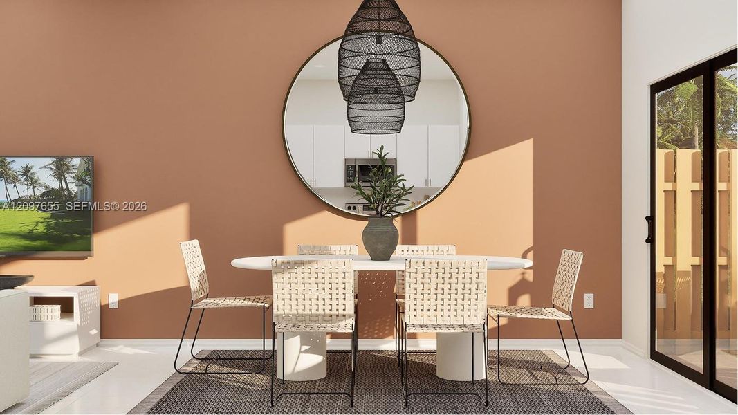 Exterior details and patio area of a home in Pineland Crest, Miami (Image 2).