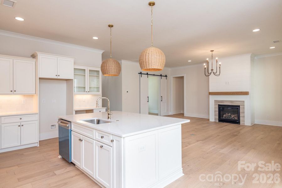 Kitchen open to Great Room