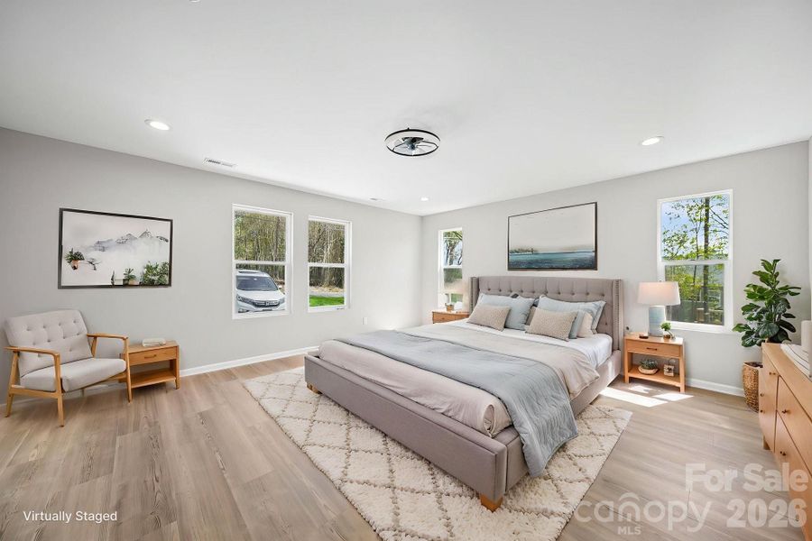 Furnished interior view inside a new home in , Albemarle (Image 12).