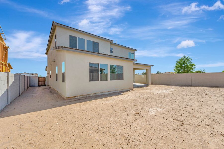 Exterior details and patio area of a home in Soleo, San Tan Valley (Image 22).