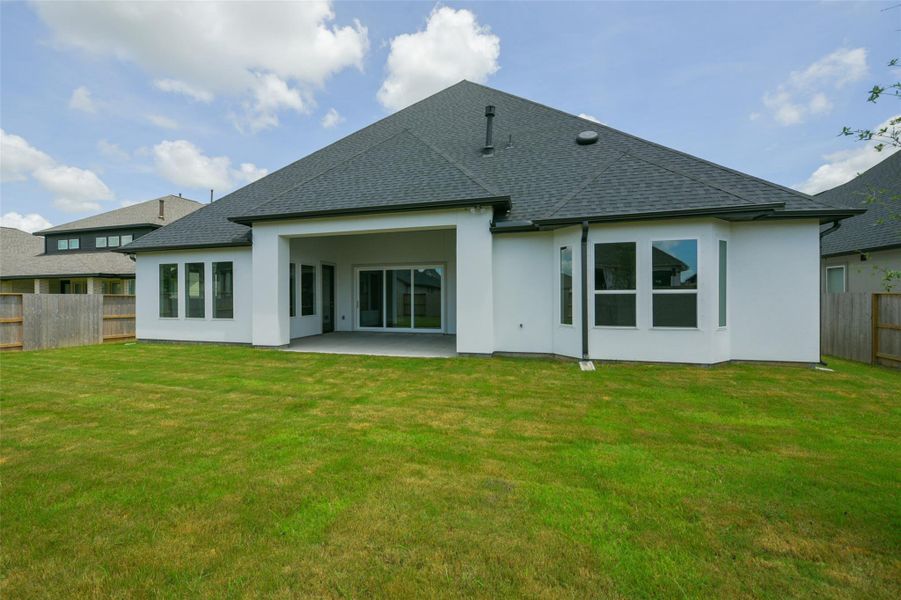 Front exterior of a new home in , Manvel, TX, highlighting curb appeal (Image 22). Front exterior of a new home in , Manvel, TX, highlighting curb appeal (Image 22).