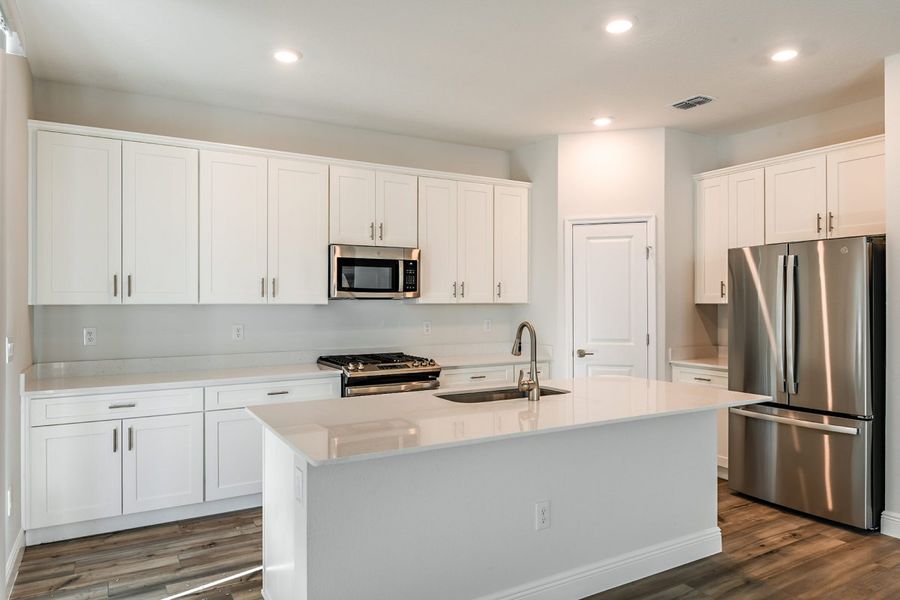 Representative furnished interior of a home built from the Amelia by Casa Fresca Homes in Mirada, San Antonio (Image 5).