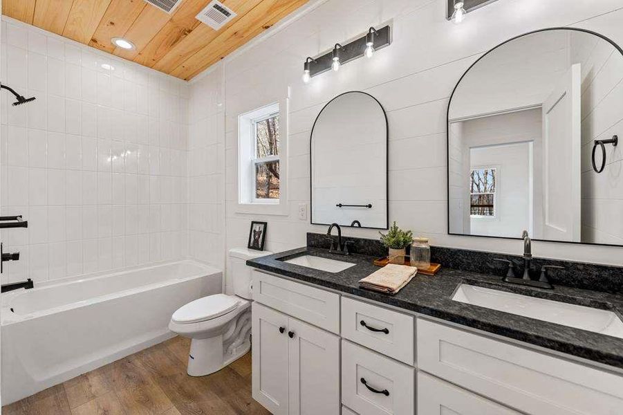 Furnished interior view inside a new home in , Morganton (Image 50).
