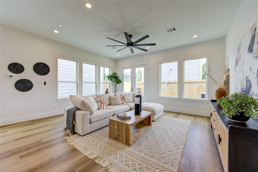 Furnished interior view inside a new home in , Houston (Image 32).