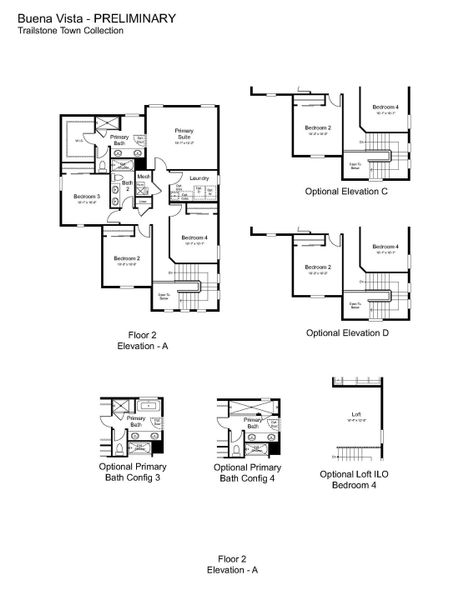 2D floor plan layout of this home in Trailstone, Arvada, CO (Image 3).