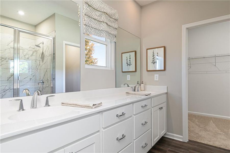 Furnished interior view inside a new home in Annsbury Park, Lilburn (Image 17). Furnished interior view inside a new home in Annsbury Park, Lilburn (Image 17).