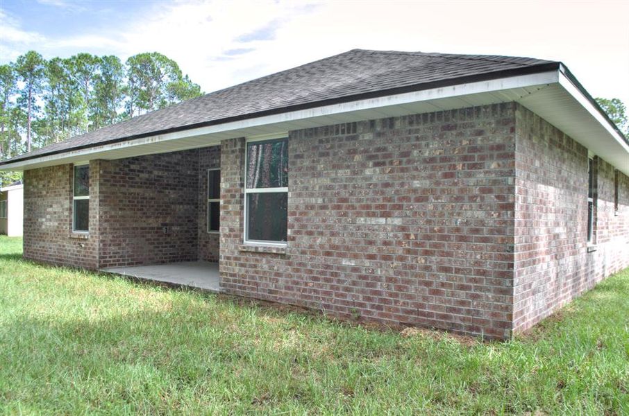 Exterior details and patio area of a home in , Palm Coast (Image 21). Exterior details and patio area of a home in , Palm Coast (Image 21).