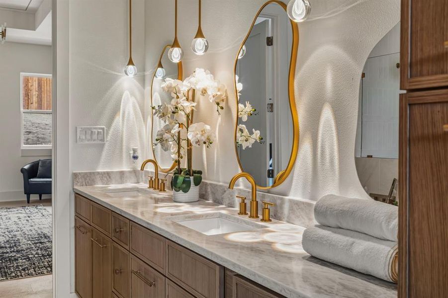 Bathroom with double vanity