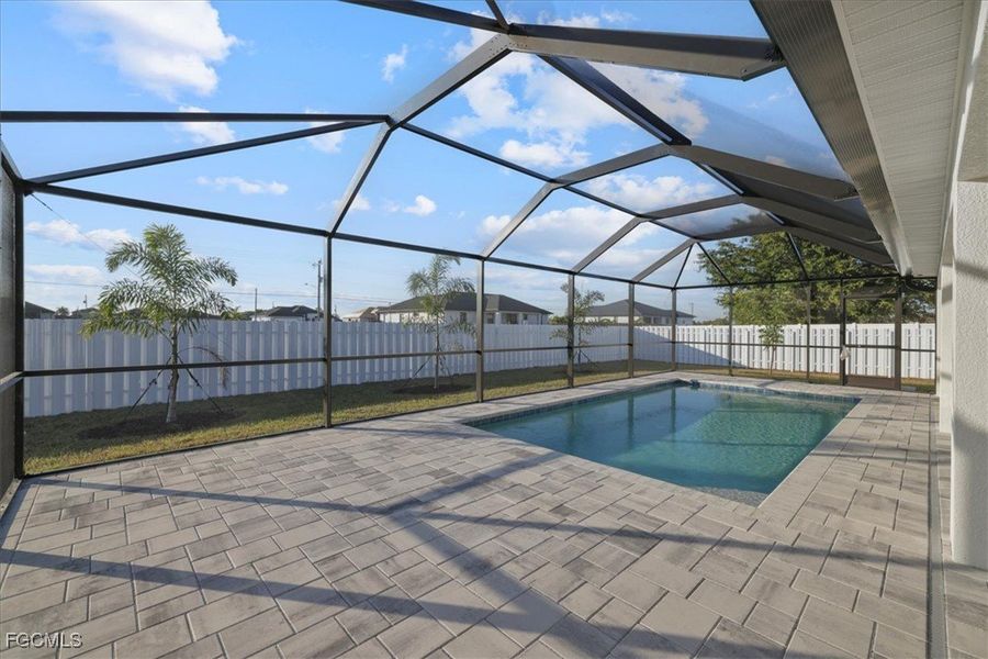 Exterior details and patio area of a home in Cape Coral, Cape Coral (Image 17).