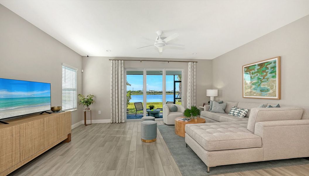 Representative furnished interior of a home built from the Parker by Neal Communities in SkySail, Naples (Image 6).