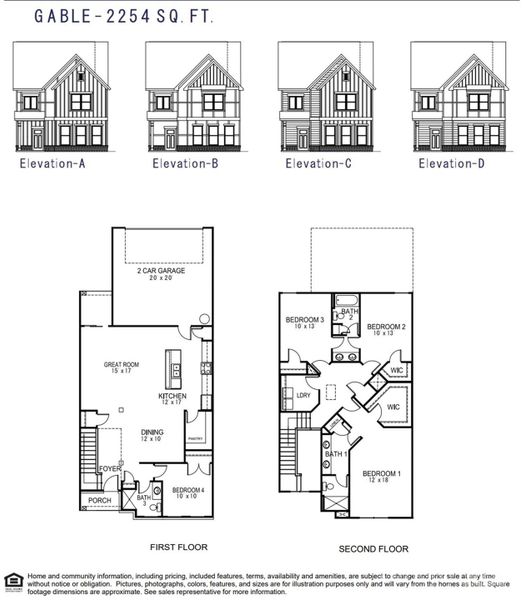 Gable floorplan