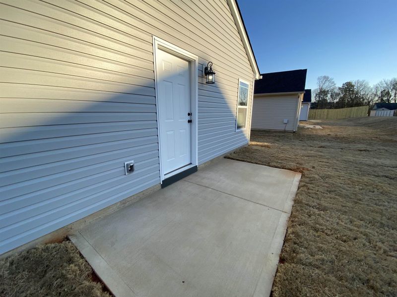 Exterior details and patio area of a home in Gentry Place, Spartanburg (Image 3).