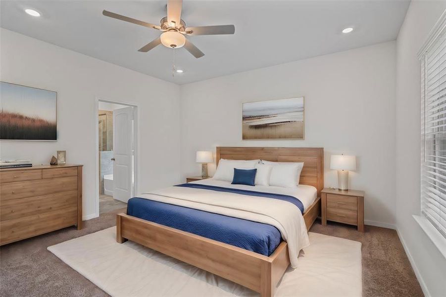 Representative furnished interior of a home built from the Laurel by Saratoga Homes in Cypress Oaks North, Cypress (Image 5).