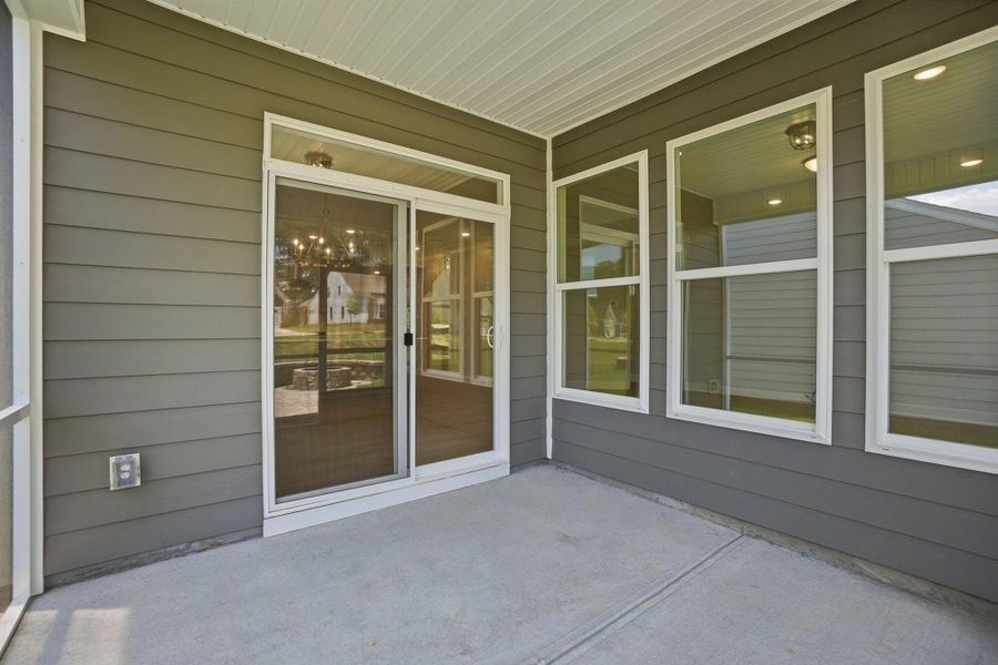 Exterior details and patio area of a home in Heritage - 55+ Community, Indian Trail (Image 2).